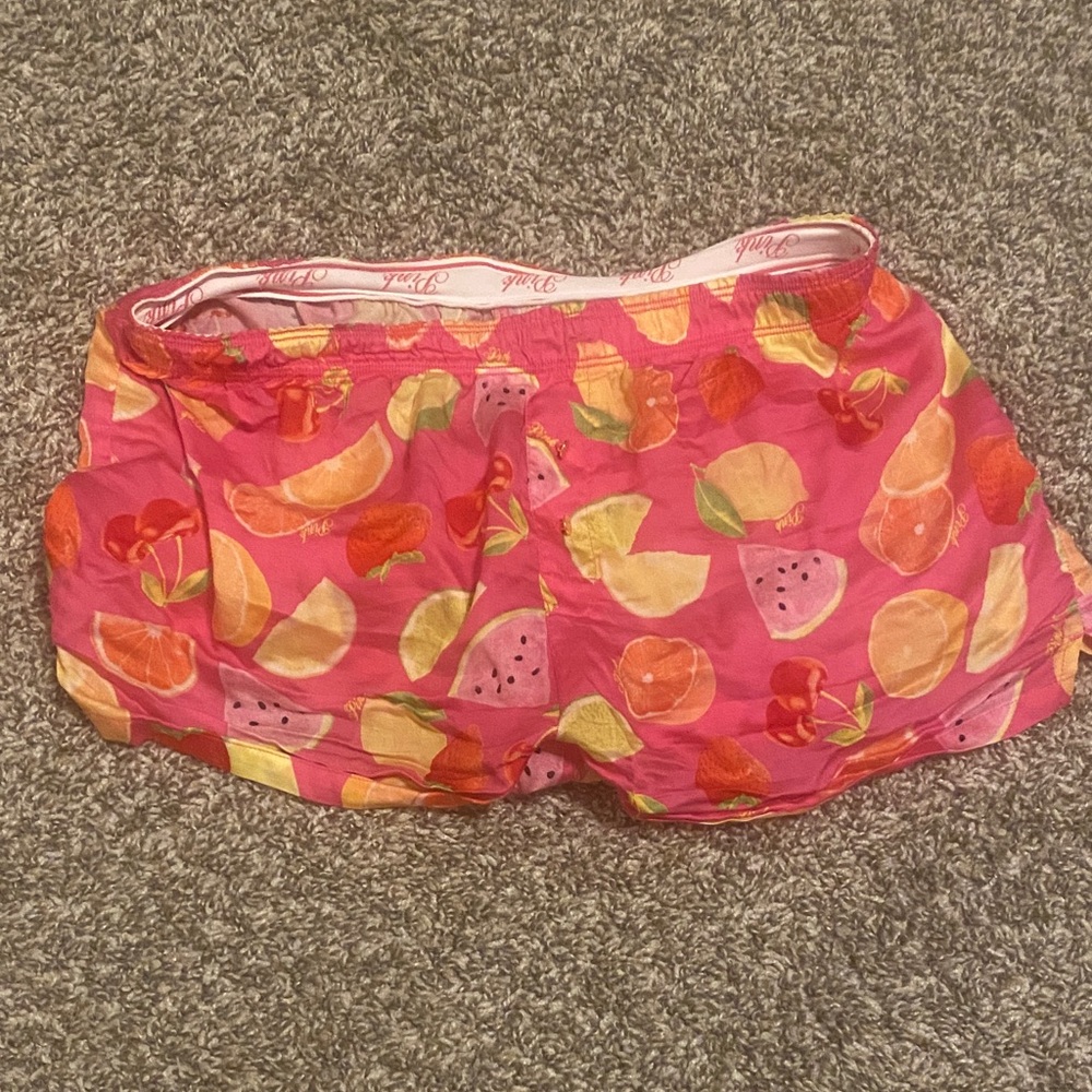 Fruit Print Pink Shorts